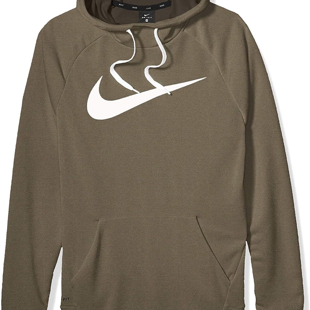 Nike Dry-Fit Olive Cowl Neck Hoodie - Picture 2 of 4